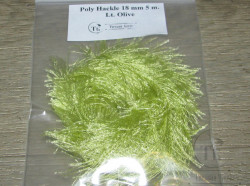 Синель Poly Hackle Lt. Olive 18 mm 5 m