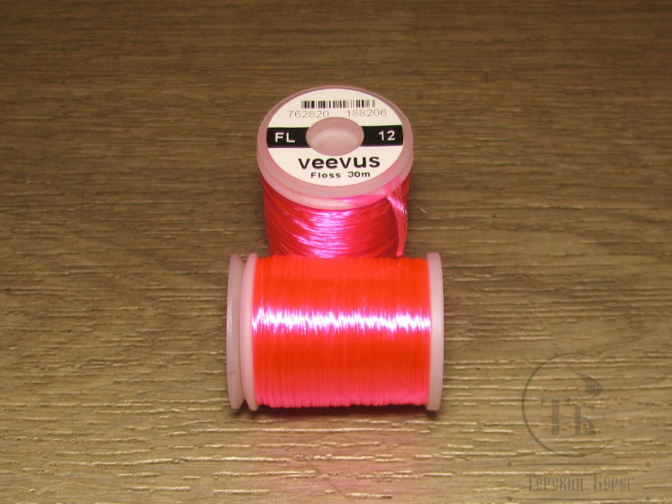 Искусственный шелк Floss Fl. Hot Pink 30 m. Veevus