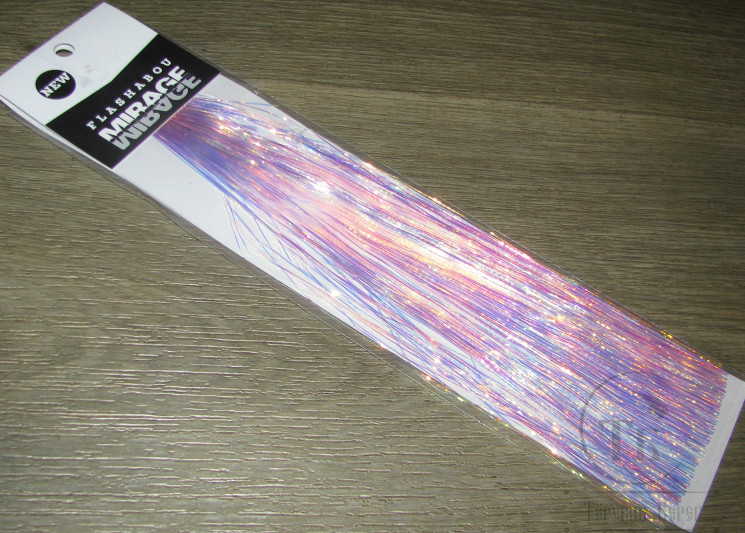 Плоский люрекс Flashabou Mirage Pink 3065 Hedron ( тиснёный )