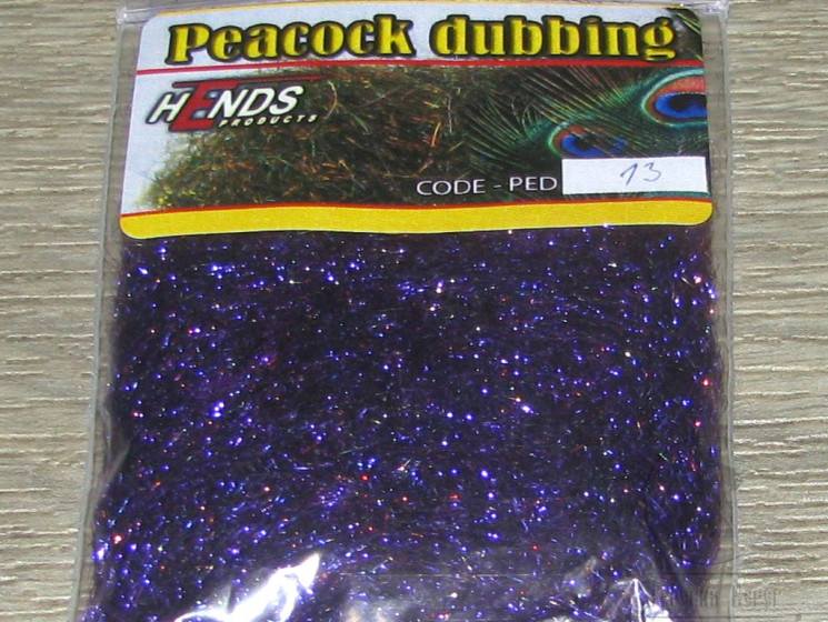 Даббинг Peacock Dubbing Dark Violet / Rainbow Effect PED-13 Hends