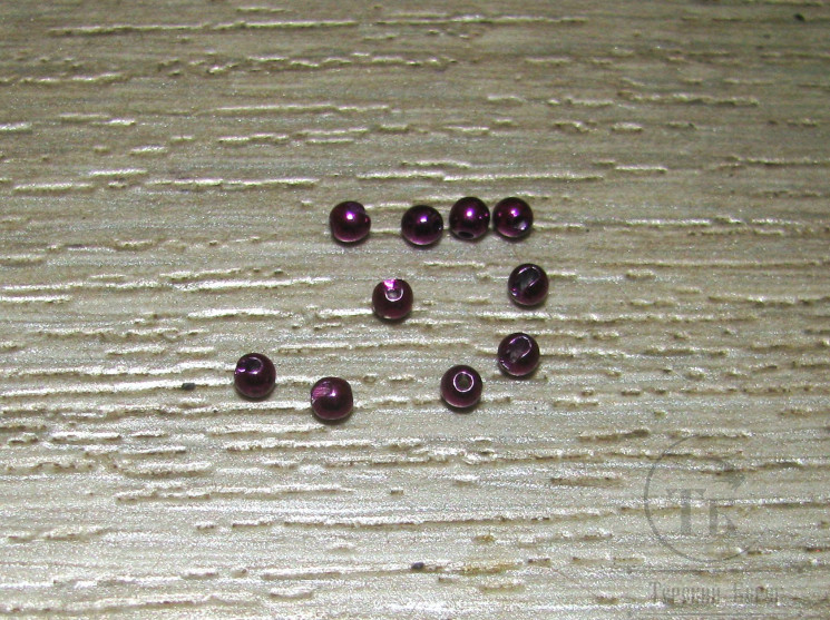 Вольфрамовый шарик с прорезью D 2,3 Metalic Pink  (10 шт)