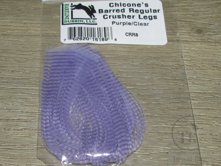Силиконовые ножки Chicones Regular Crusher Legs  Purple Clear Hareline