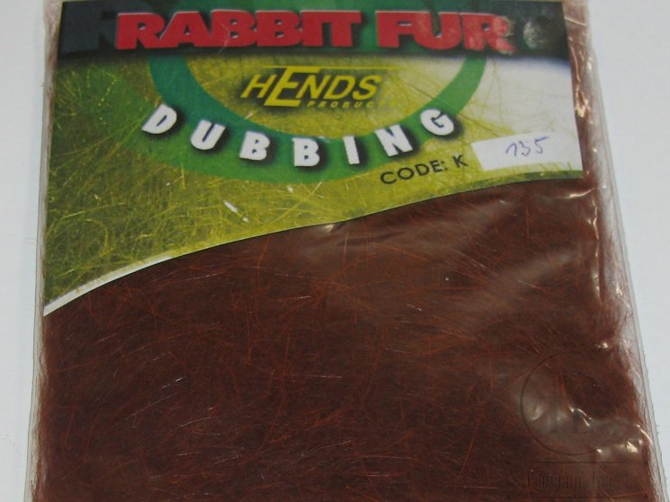 Кроличий даббинг Rabbit Dubbing № 135 Dk. Rusty Brown Hends
