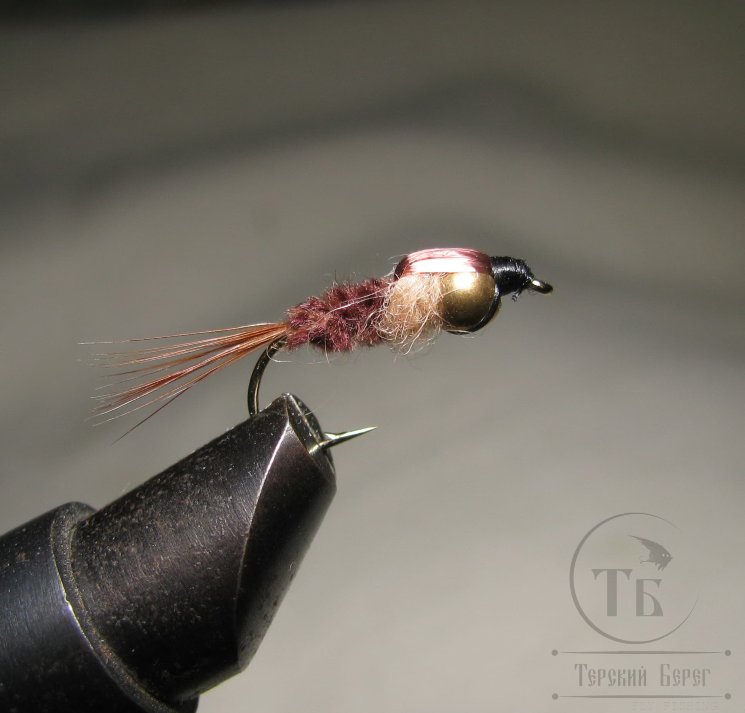 Муха нимфа NN ( 41 ) May Fly Brown nymph № 12
