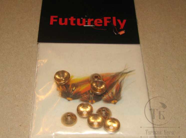 Конус латунный ( полусфера ) Hybrid Cone Gold 8 mm. Future Fly