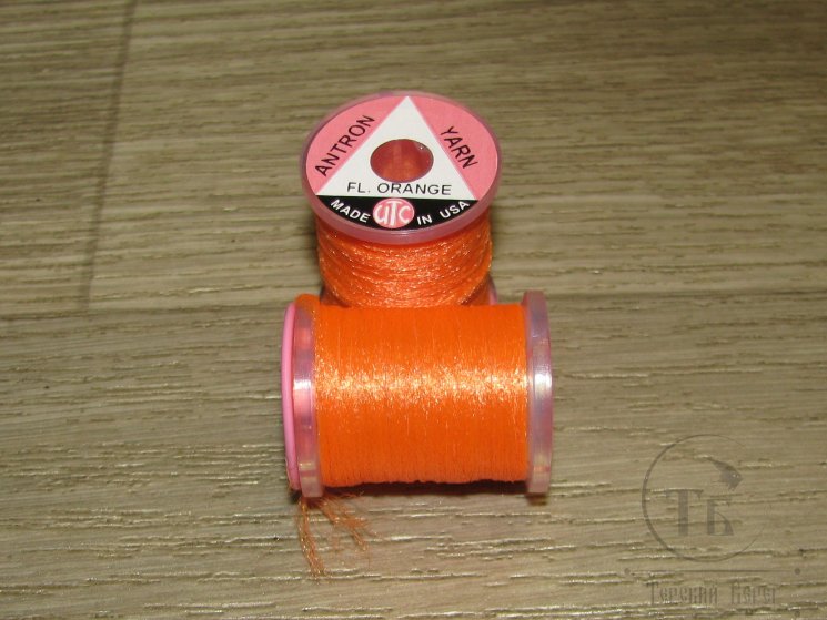 Волокно антрон antron yarn fl. orange UTC