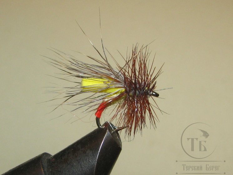 Муха Foam ( 22 ) Brown Yellow кр. Scud № 12
