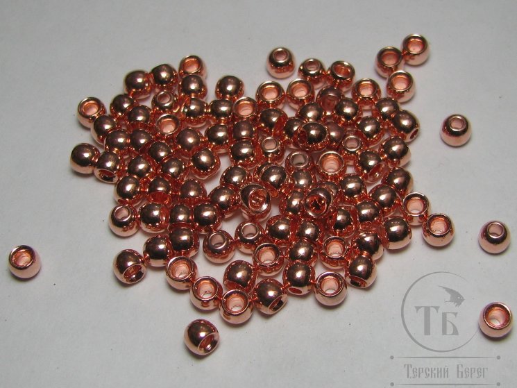 Шарик (головка) диам. 3,3 мм латунь Copper (100шт)