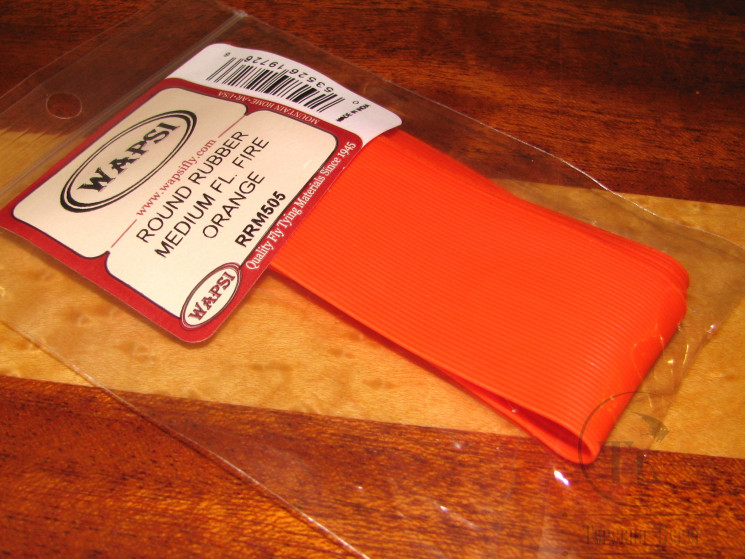 Силиконовые ножки круглые Round Rubber MD. Fl. Fire Orange Wapsi