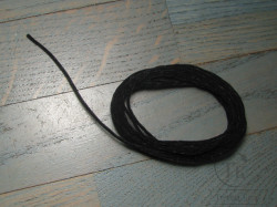 Chenille Suede 2,0 mm. Black 5 m.