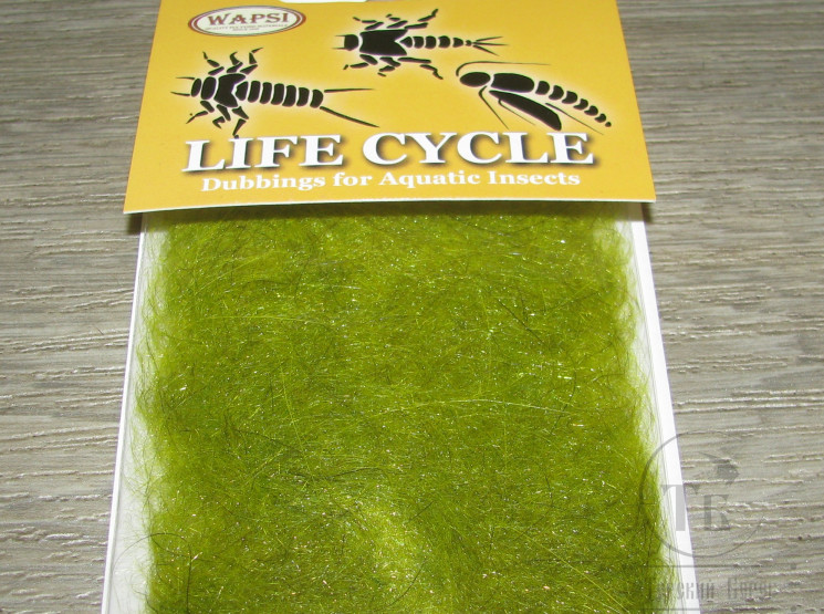 Даббинг Life Cycle Dub CADDIS Light Olive Wapsi