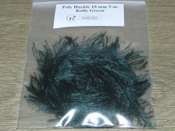 Синель Poly Hackle Kelly Green 18 mm 5 m