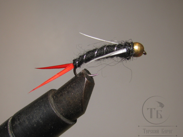 Муха нимфа Biot ( 72 ) Prince GH nymph Black крючок Stim. №8