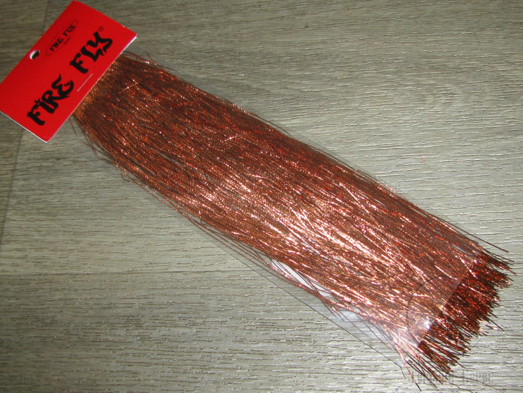 Плоский тисненый люрекс Fire Fly Tye Copper FFT-06 Hedron