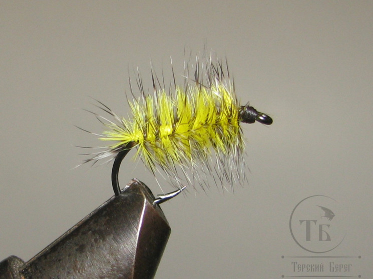 Муха Палмер PLM ( 11 ) Grizzly Yellow # 10