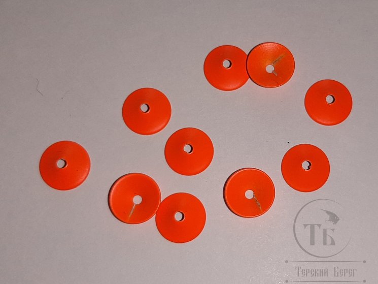 Конус ( турбо диск ) 10 мм 10 шт Fl. Orange