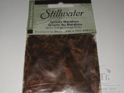 Перья Гризли Марабу Grizzly Marabou Burnt Orange Stillwater