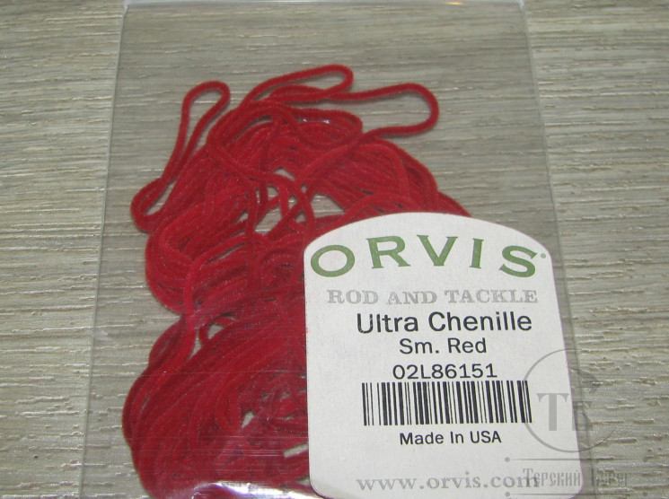 Синель Ultra Chenille Sm Red Orvis