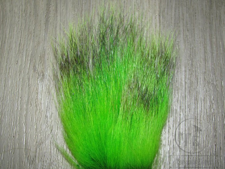 Мех барсука флюр жёлто зеленый / Badger Fur Fl. Chartreuse