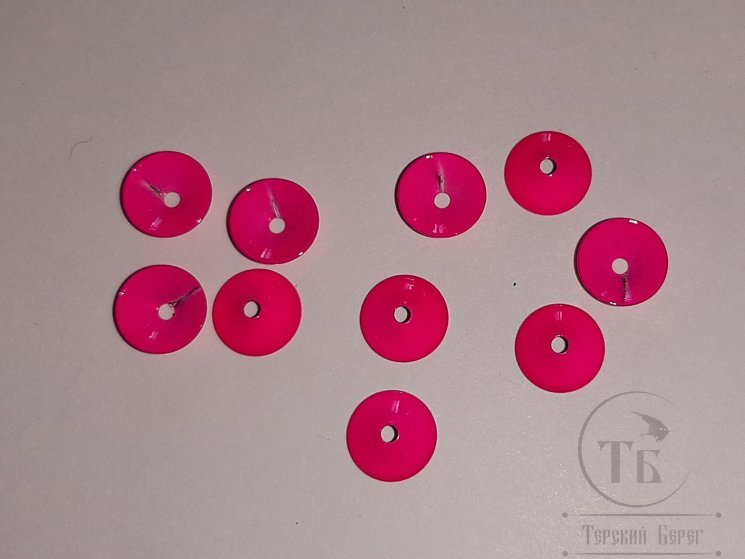 Конус ( турбо диск ) 10 мм 10 шт Fl. Pink