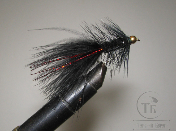 Муха Woolly Bugger Black / Чёрный № 10