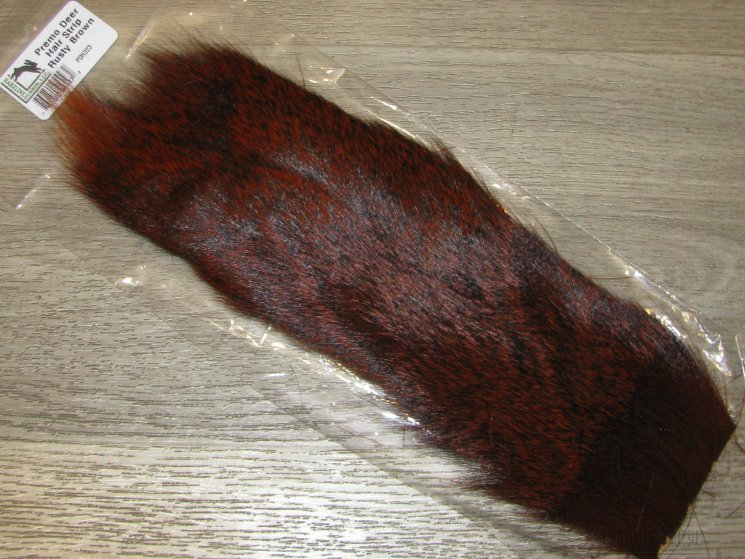 Мех оленя  Premo Deer Hair Strip Rusty Brown Hareline 