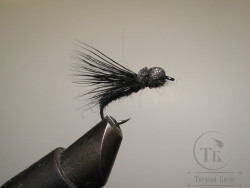 Муха Caddis Foam ( 3 ) Black кр. № 14