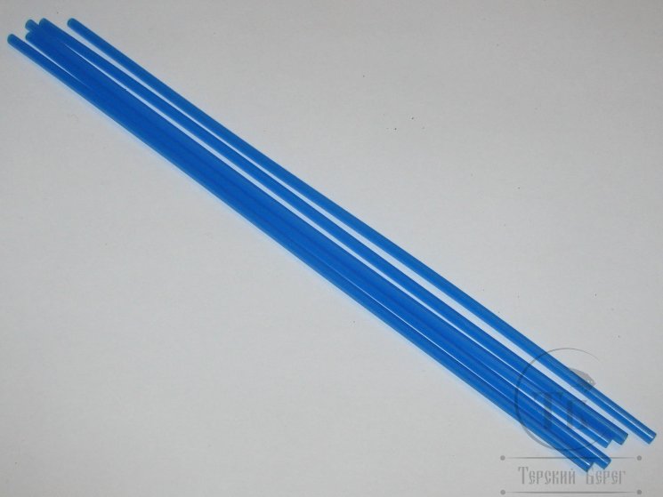  Пластиковая трубка диаметр 3,0 mm 5 шт 200 mm King Fish Blue Future Fly
