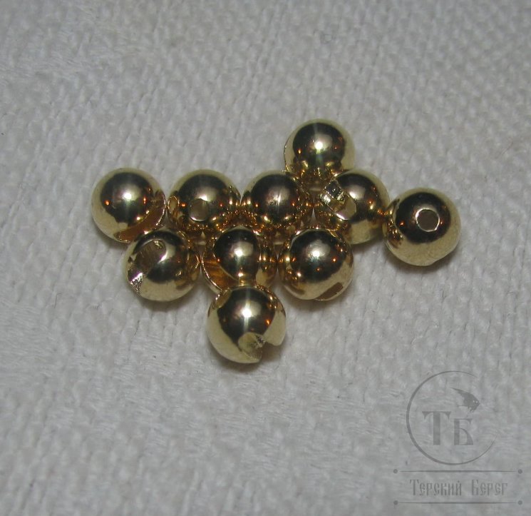 Вольфрамовый шарик с прорезью D 3,8 Gold ( 10 шт )