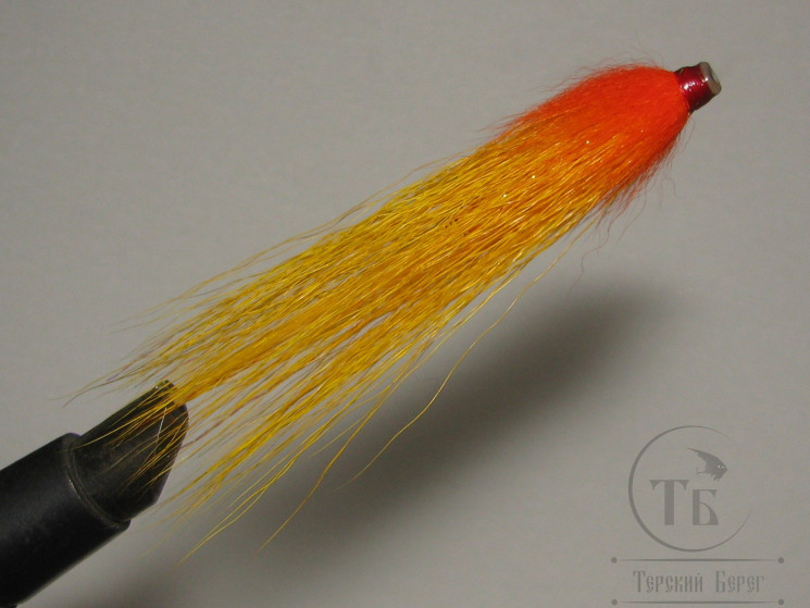 Муха лососёвая английское крыло WG Tube ( 27 ) Plastic 1 3/4 дюйма  Bright Varzuga  