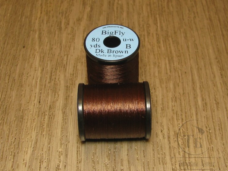 Монтажная нить  UNI Big Fly  B 80 yds Dk. Brown
