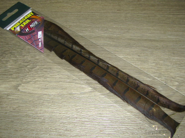 Хвостовое перо фазана Pheasant Tail Dk. Olive PT 32 Hends
