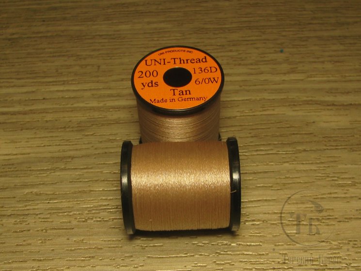 Монтажная нить UNI THREAD 6/0 Tan 200 yds