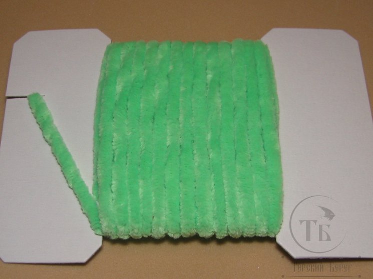 Синель Round Chenille 2,5 mm флюр зелёный \ Fl. Green 3 м.