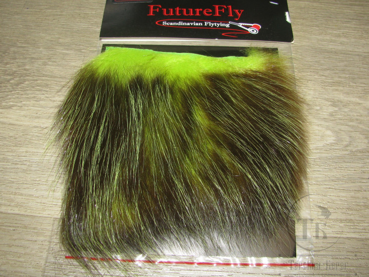 Мех опоссума American Opossum Chartreuse Future Fly