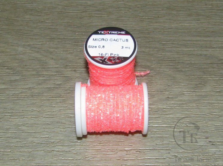  Микро кактусовая синель на катушке Micro Сactus Chenelle SMCA  0,8 Fl Pink Textreme