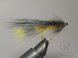 Муха лососевая на одинарном крючке ( 5 ) "Golden Killer" SQ Var. Kumho Salmon Gold № 6