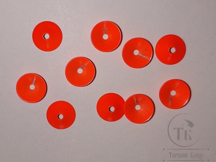 Конус ( турбо диск ) 8 мм 10 шт Fl. Red