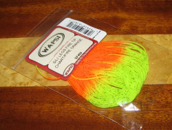 Силиконовые ножки Sili Legs Fire Tip Chartreuse / Fire Orange Wapsi