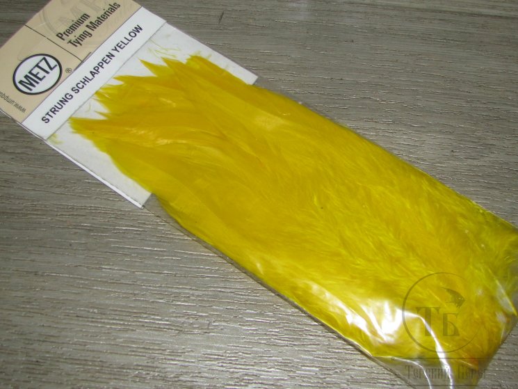 Перо петуха Strong Schlappen Yellow Metz