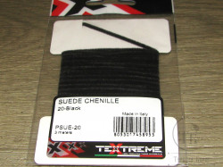 Chenille Suede 1,5 mm. Black Textreme ( 3 m )