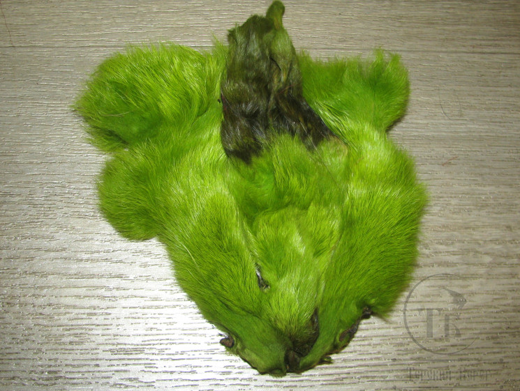 Маска зайца Hare Mask Green / Зеленый