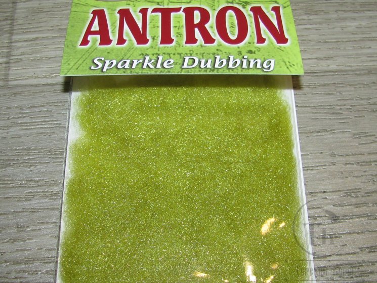 Antron Sparkle Dubbing Golden Olive Wapsi