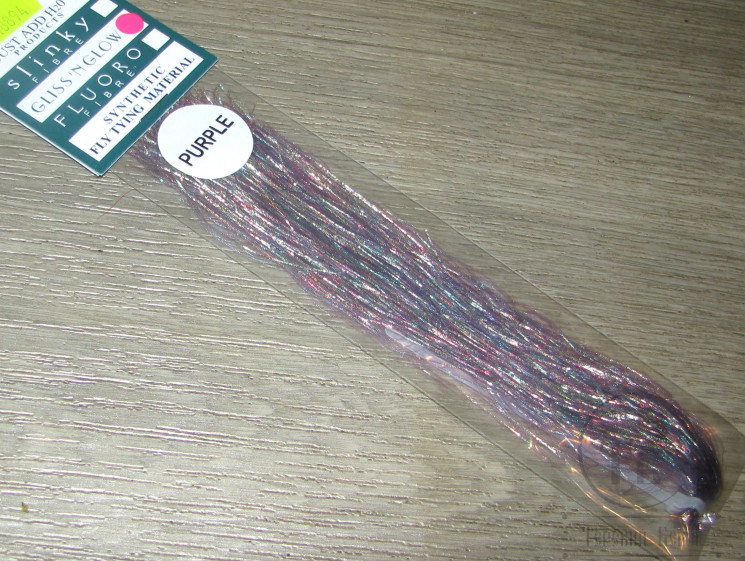 Плоский тисненый люрекс Gliss N Glow Purple H2O