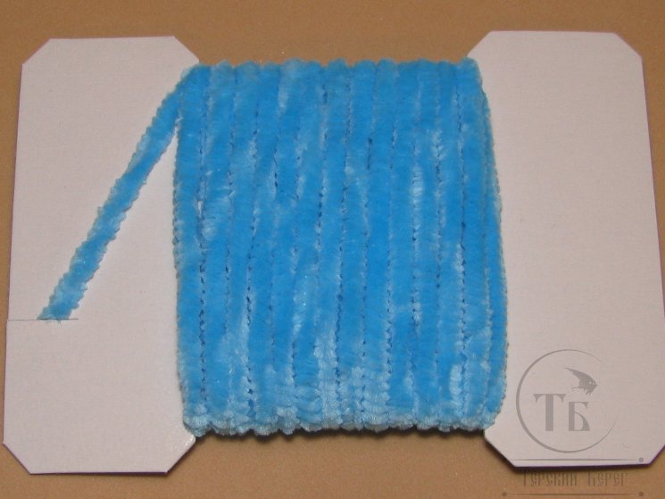 Синель Round Chenille 2,5 mm голубой \ Silv. Doc. Blue 3 м.