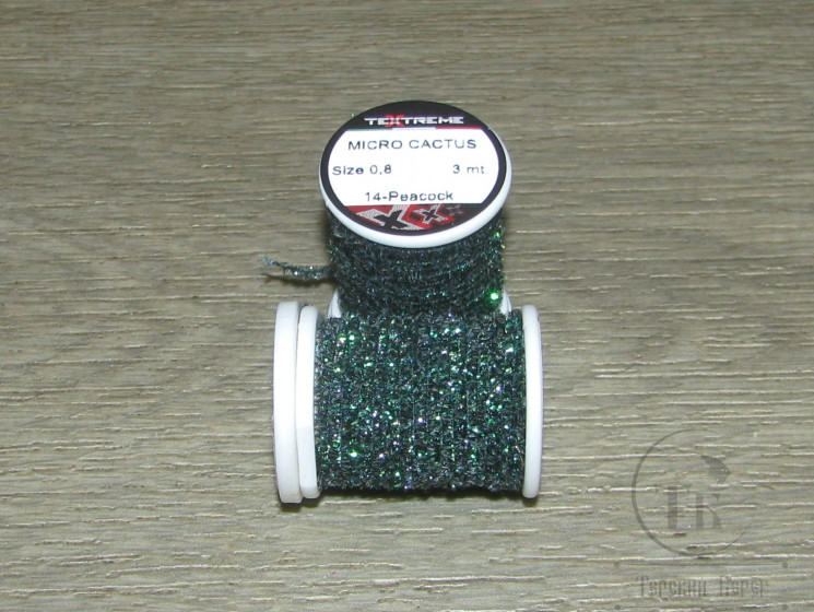  Микро кактусовая синель на катушке Micro Сactus Chenelle SMCA  0,8 PeacockTextreme