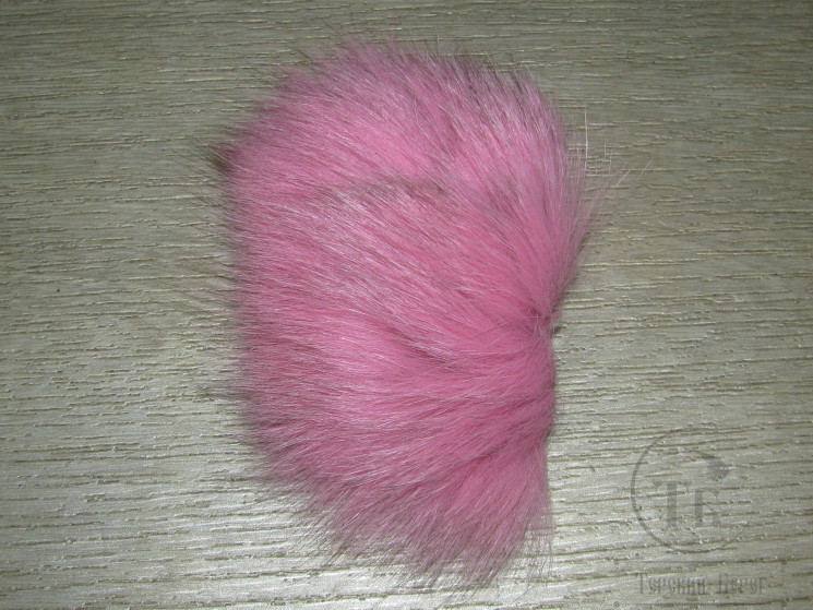 Мех арктического песца флюр светло розовый / Arctic Fox Fur Lt. Pink