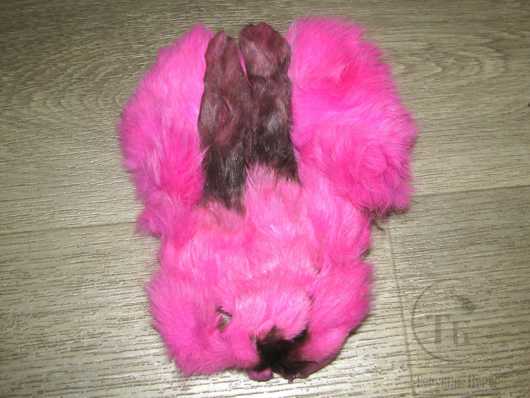 Маска зайца Hare Mask Fl. Pink / Флюр Розовый