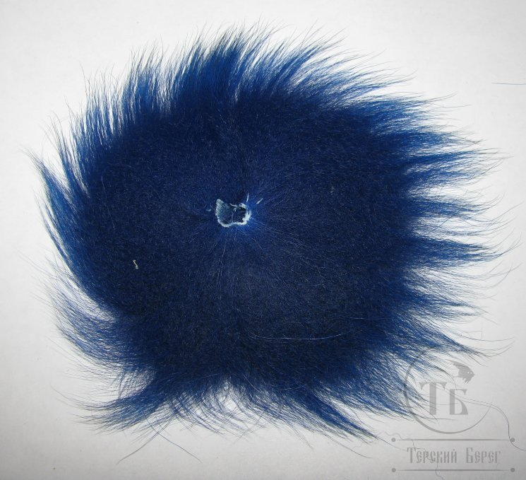 Хвост арктического песца тёмно синий / Dk. Blue
