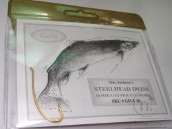 Крючок лососёвый одинарный Daiichi Alec Jackson Steelhead Irons Hook # 5 Gold ( 10 шт )